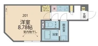 カインドネス相模原氷川町Ⅱ【201号室号室】の間取り