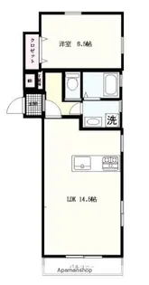 メゾンシュシュ【1階】の間取り