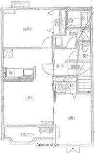 タルタルギーナ 弐番館【2階】の間取り