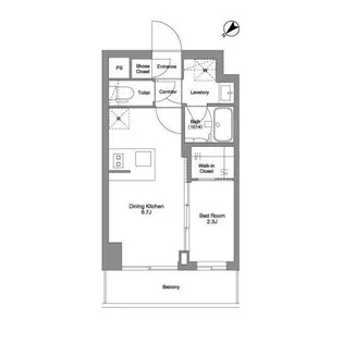 BPRレジデンスMOTOMACHI BAY SIDE【3階】の間取り