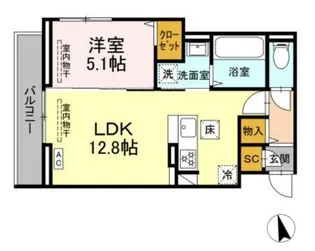 ロイヤルヒルズ【1階】の間取り