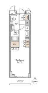 アパートメンツ綱島【5階】の間取り