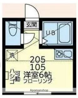 ユナイト丸山アプリコットパフェ【1階】の間取り