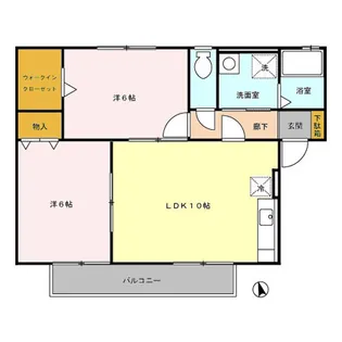 キャメリア・コート【1階】の間取り