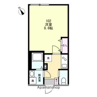 ラルジュ藤沢【1階】の間取り