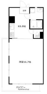 パンテオン西谷【2階】の間取り