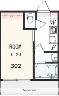 アザーレ・パッシオ中央林間【3階】の間取り
