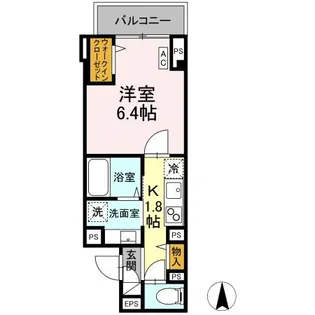 Skey residence井田中ノ町【1階】の間取り