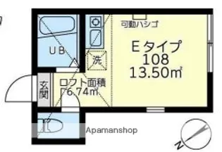 ユナイト大岡ギルバート・グレイプ【1階】の間取り