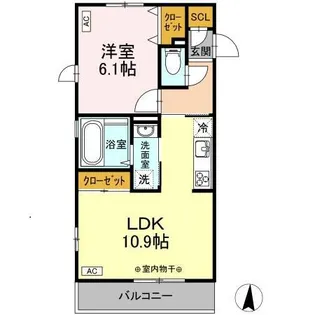 ルーナ【2階】の間取り