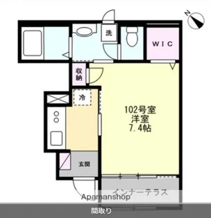 シャーロットハウス【1階】の間取り