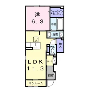 OHANA【1階】の間取り