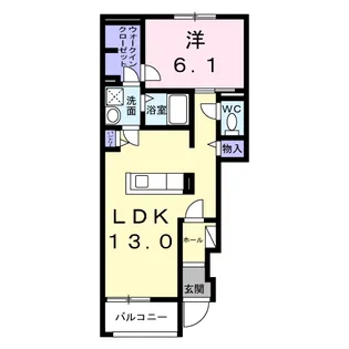 セゾン プロスペレ【1階】の間取り