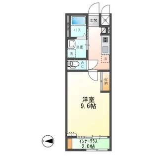 グランディール小田原【1階】の間取り