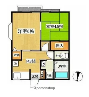 メゾン薫【1階】の間取り