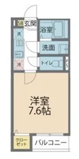 カインドネス小田急相模原Ⅴ【104号室号室】の間取り