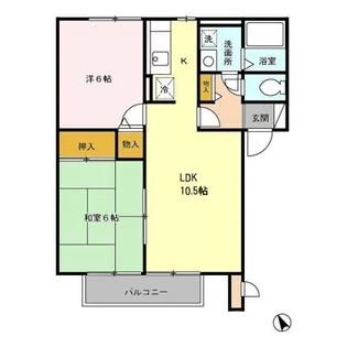 パルテノンロイヤル B【2階】の間取り