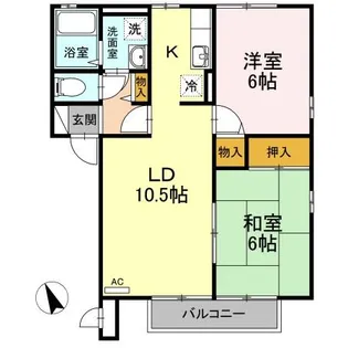 パルテノンロイヤル B【2階】の間取り