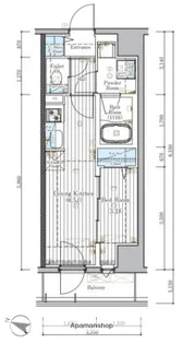 ミライズ横濱SOUTHレジデンス【11階】の間取り