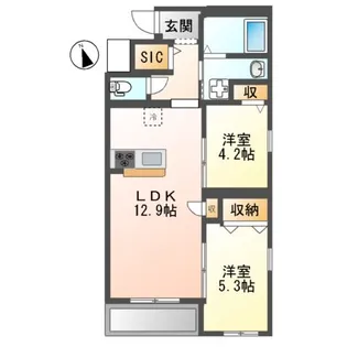 藤沢マンション【5階】の間取り