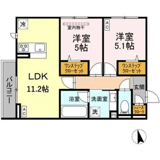 アクシス【3階】の間取り