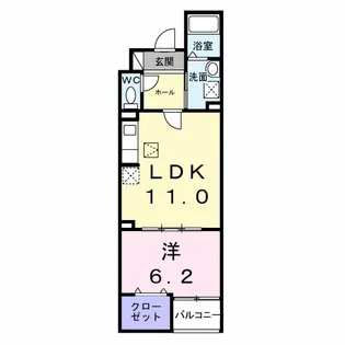 ルリアンラポーズ【1階】の間取り
