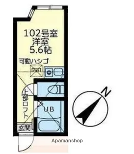 ユナイト黄金町ロザンナの杜【1階】の間取り