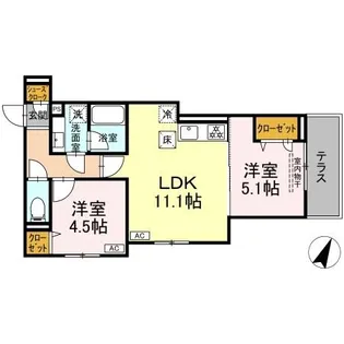 D PAINA 保土ケ谷【1階】の間取り