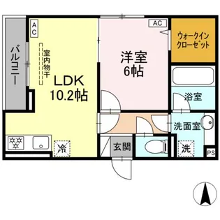 D PAINA 今井南町【2階】の間取り