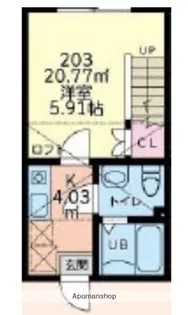 オレンジポピー【2階】の間取り