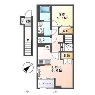 Y’S・LIEN【2階】の間取り