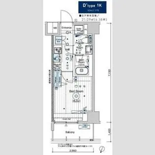 MAXIV横浜吉野町TRE【4階】の間取り