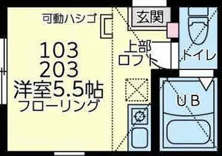 ユナイト星川フレンチクルーラー【2階】の間取り