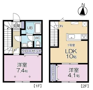 GRAND REVE B棟【1階】の間取り
