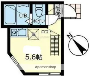 ユナイト追浜バリエール【1階】の間取り