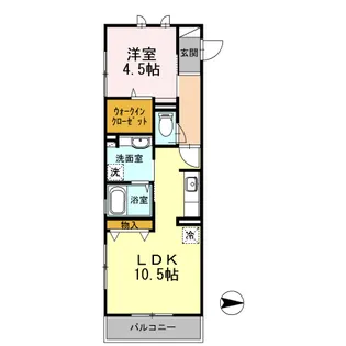 VIVACE川崎【2階】の間取り