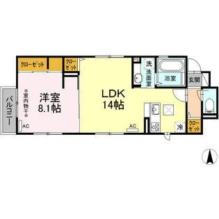 グリーンハイム【1階】の間取り