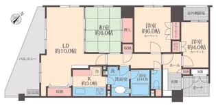 B’Sタワー橋本【4階】の間取り