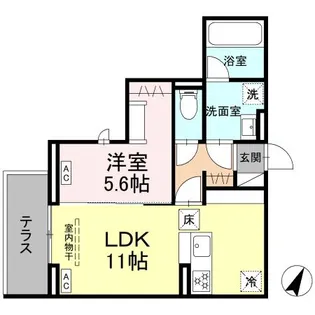 エスペリア新百合ヶ丘【1階】の間取り