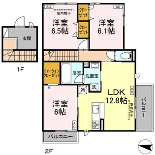 VISTA FUJI【2階】の間取り