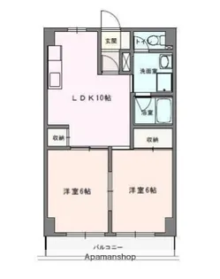 シャトー野比【1階】の間取り