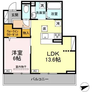 GREEN LINKS【1階】の間取り