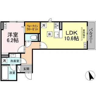 グランガーデン弘明寺【1階】の間取り