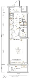 Log登戸Station side【4階】の間取り