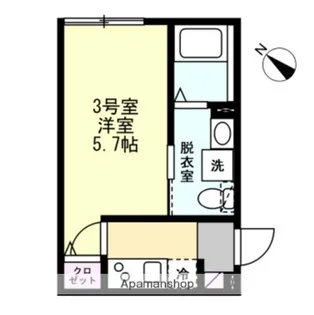ベイルーム川崎平間【3階】の間取り