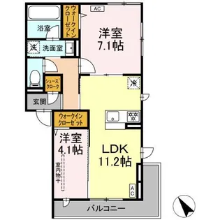 MAHALOAINA(マハロアイナ)【3階】の間取り