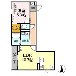 ネオアイリス大森【2階】の間取り