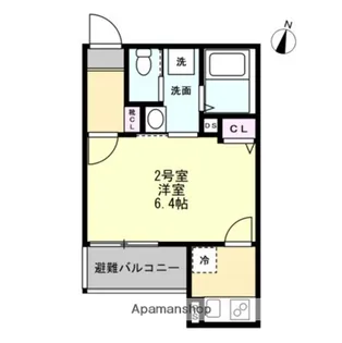 ベイルームスイート鶴見市場【2階】の間取り