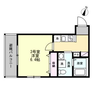 ベイルーム海老名モンド【3階】の間取り