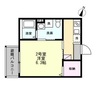 ベイルーム海老名モンド【1階】の間取り